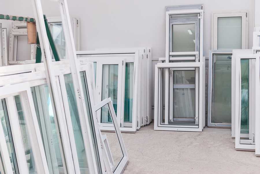aluminum products at store - impact window frame, door frames