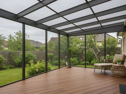 modern impact screen in a florida home