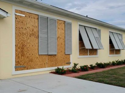 impact shutter windows in a house