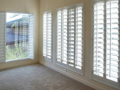 White style wood Shutters for luxury homes