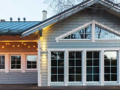 a beautiful wooden home with impact windows