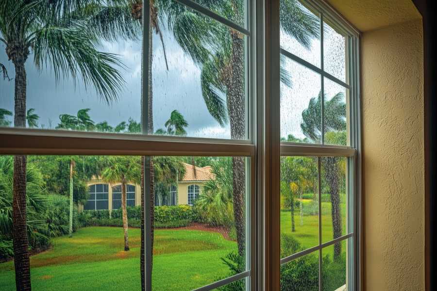 impact window in a Palm Beach home