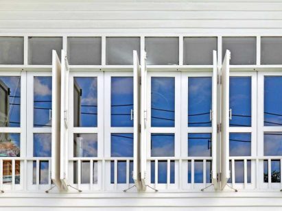 white impact windows installed
